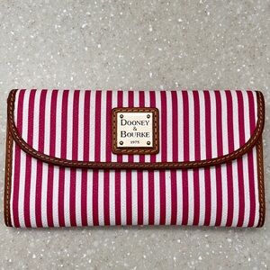 Dooney & Bourke Pink Striped Women's Wallet